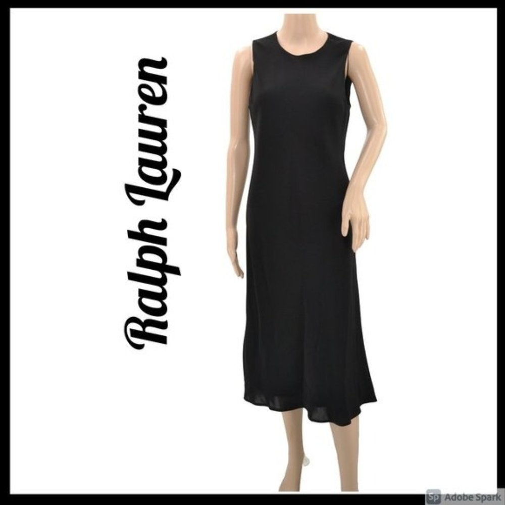 Ralph Lauren Sleeveless Black Maxi Dress